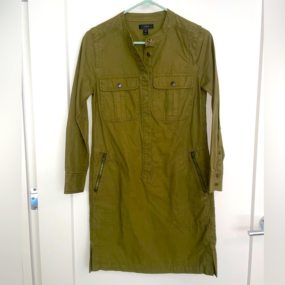 Green Jcrew Cargo style dress